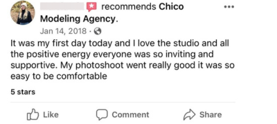 It was my first day today and I love the studio and all the positive energy everyone was so inviting and supportive. My photoshoot went really good it was so easy to be comfortable 