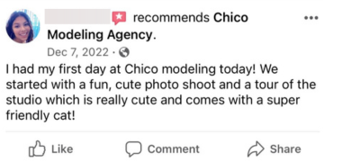 I had my first day at Chico modeling today! We Started with a fun, cute photo shoot and a tour of the Studio which is really cute and comes with a super Friendly cat! 